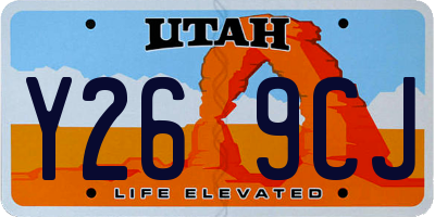 UT license plate Y269CJ