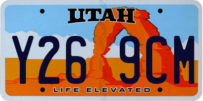 UT license plate Y269CM