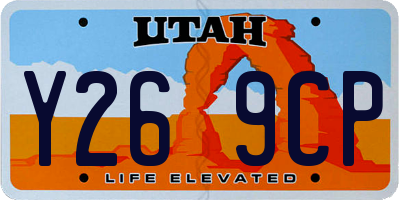 UT license plate Y269CP
