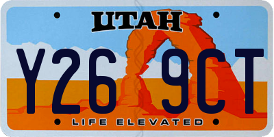 UT license plate Y269CT