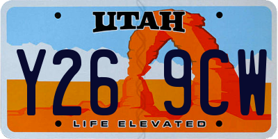 UT license plate Y269CW