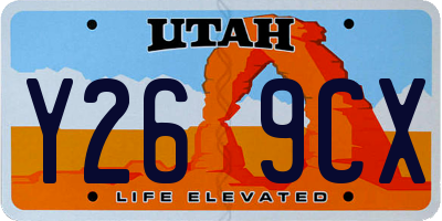 UT license plate Y269CX