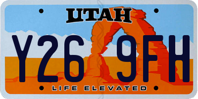 UT license plate Y269FH