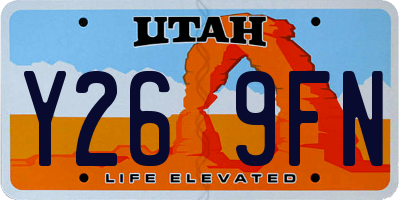UT license plate Y269FN