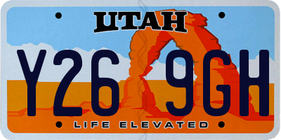 UT license plate Y269GH