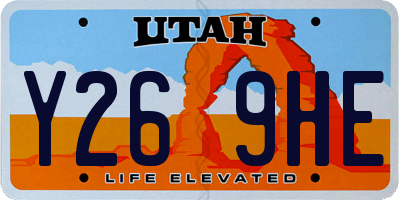 UT license plate Y269HE