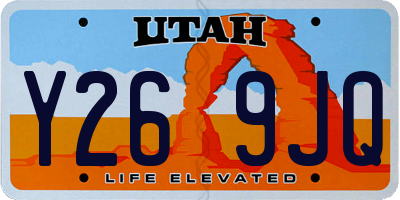 UT license plate Y269JQ