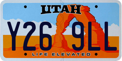 UT license plate Y269LL