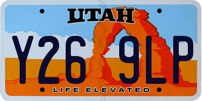 UT license plate Y269LP