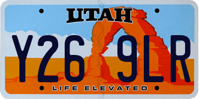 UT license plate Y269LR
