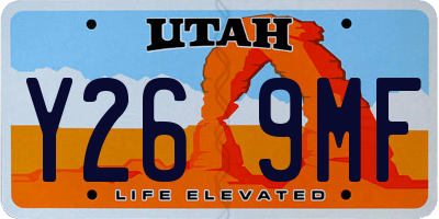 UT license plate Y269MF