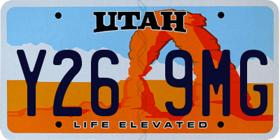 UT license plate Y269MG