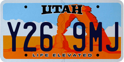 UT license plate Y269MJ