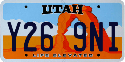 UT license plate Y269NI