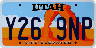 UT license plate Y269NP