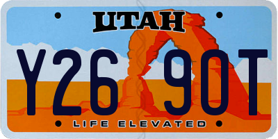 UT license plate Y269OT