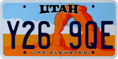 UT license plate Y269QE