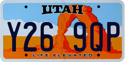UT license plate Y269QP