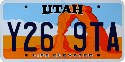 UT license plate Y269TA