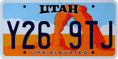 UT license plate Y269TJ