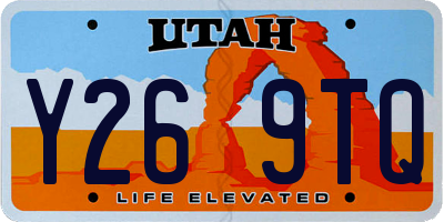 UT license plate Y269TQ