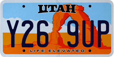 UT license plate Y269UP