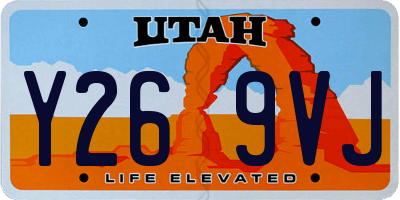UT license plate Y269VJ