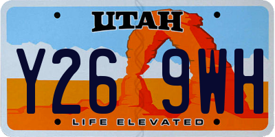 UT license plate Y269WH