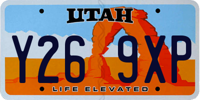 UT license plate Y269XP