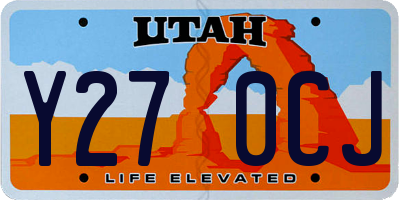 UT license plate Y270CJ