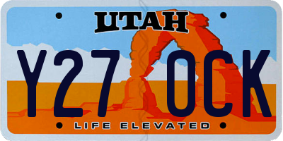 UT license plate Y270CK