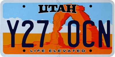 UT license plate Y270CN