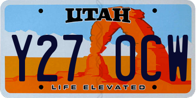 UT license plate Y270CW