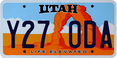 UT license plate Y270DA