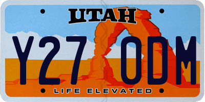UT license plate Y270DM