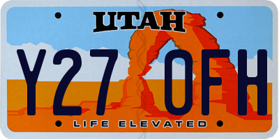 UT license plate Y270FH