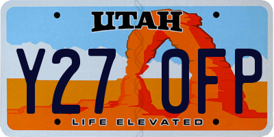 UT license plate Y270FP