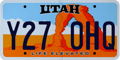 UT license plate Y270HQ