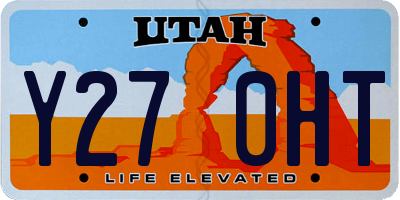 UT license plate Y270HT