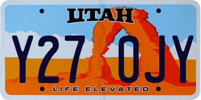 UT license plate Y270JY