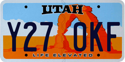 UT license plate Y270KF