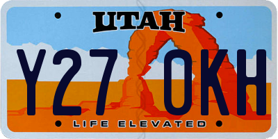 UT license plate Y270KH