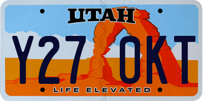 UT license plate Y270KT