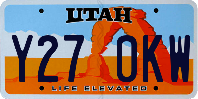 UT license plate Y270KW