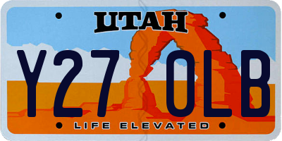 UT license plate Y270LB
