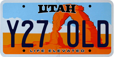 UT license plate Y270LD
