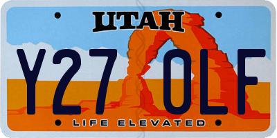 UT license plate Y270LF