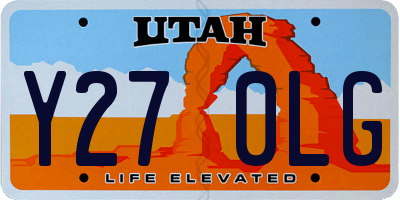 UT license plate Y270LG