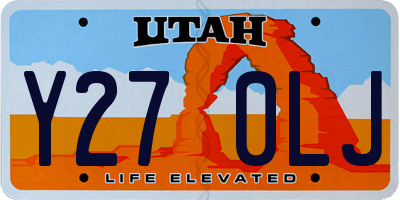 UT license plate Y270LJ