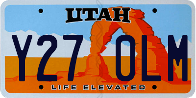 UT license plate Y270LM